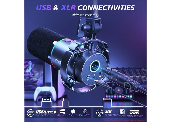 MAONO PD200XS RGB USB/XLR Dynamic Microphone