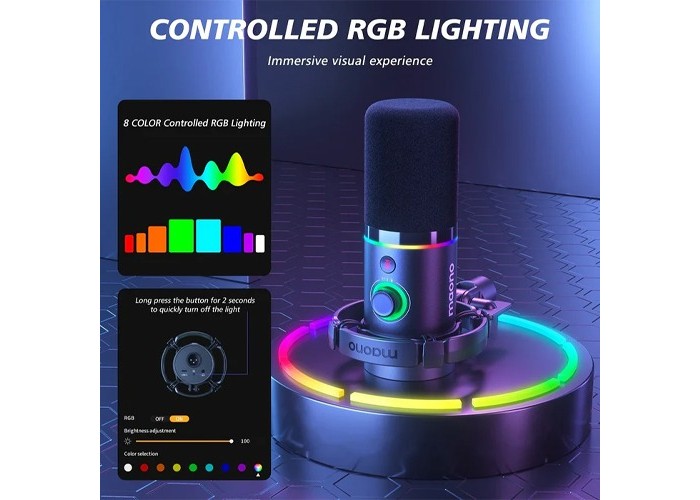 MAONO PD200XS RGB USB/XLR Dynamic Microphone