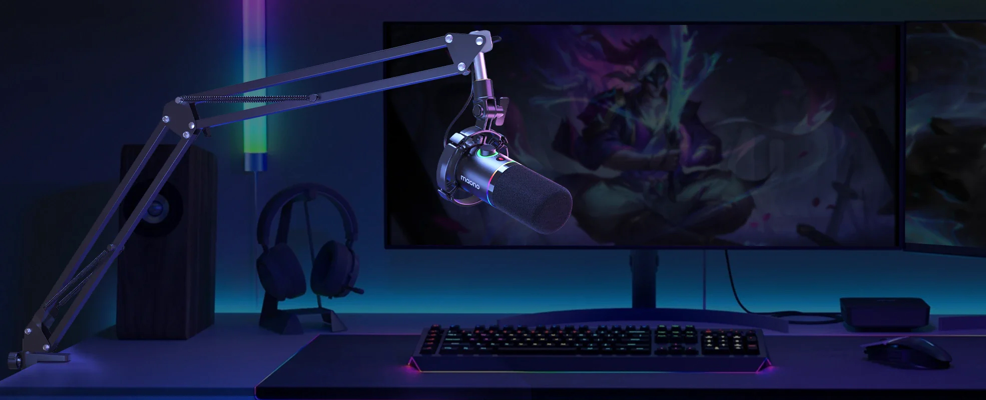 MAONO PD200XS RGB USB/XLR Dynamic Microphone MAONO PD200XS RGB USB/XLR Dynamic Microphone
